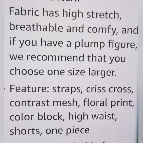 NWOT FLORAL ATHLETIC ONE Piece STRETCH SWIMSUIT CONTRAST MESH BATHING SUIT - Picture 7 of 13